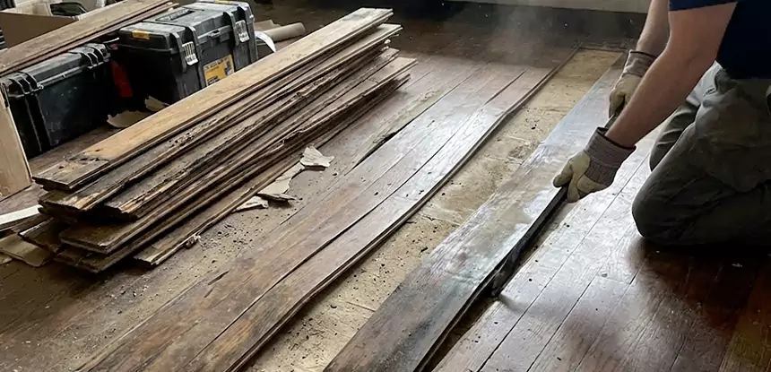 Wood Veneer Water Damage Repair Lindale