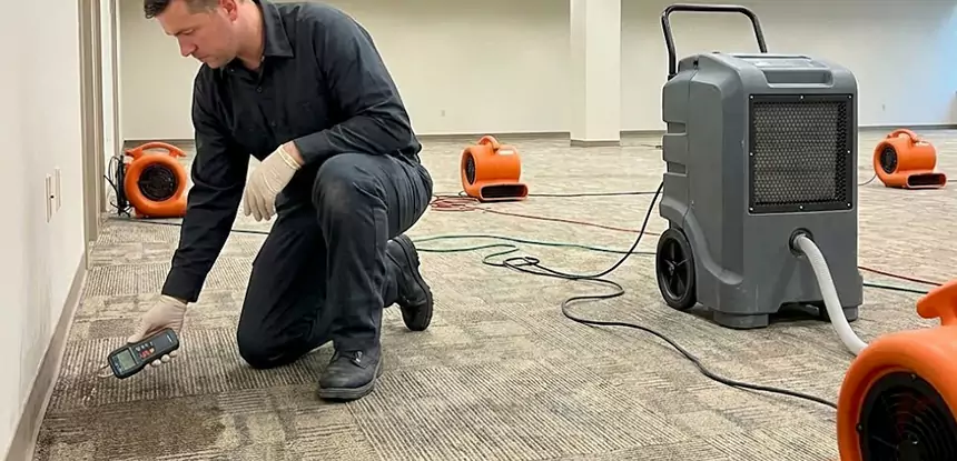 Drying Carpet Padding After Flood in Lindale